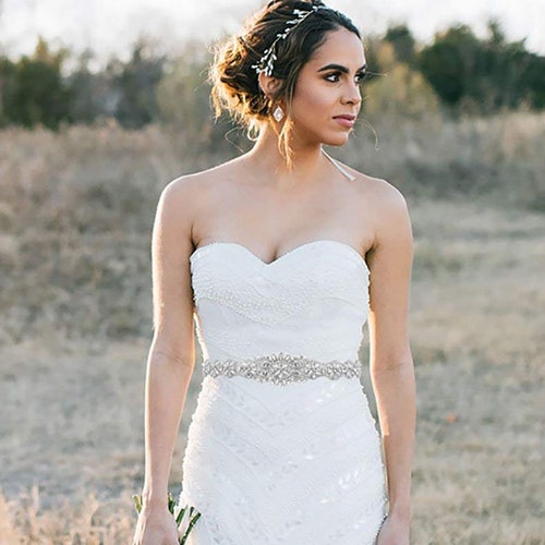 Ivory Wedding Dress Belt Wedding Dress 