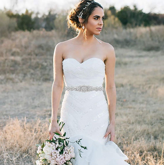 Ivory Wedding Dress Belt Wedding Dress 