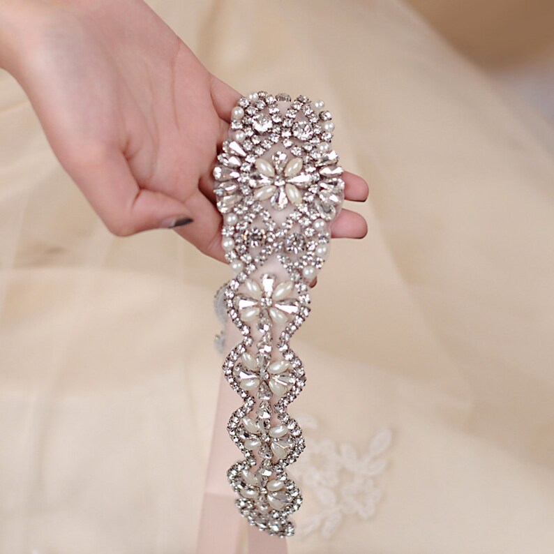 Ivory wedding dress belt wedding dress sash bride or | Etsy