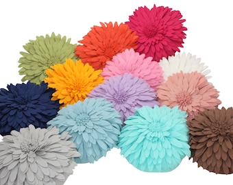 Handgemachtes 3D Blumen Kissen, Dekoratives Dekokissen, Couch & Wohnzimmer Dekor