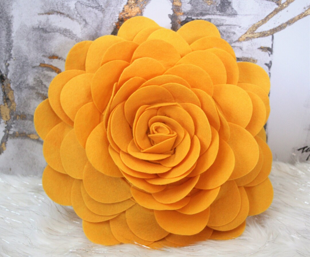 Flower Pillows daisy Round Pillow Sunflower Accent Round Pillow