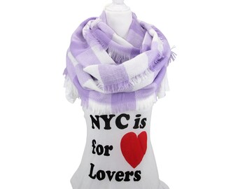 Infinity Sciarpa, Donna Donna Soft Circle Sciarpa Loop Sciarpa Collo Wrap Leggero Plaid Sciarpa - 2