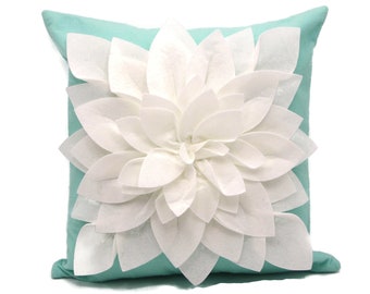 Square Flower Pillow - 3D Flower Pillow - Soft & Comfortable Pillow - Daisy Flower Pillow - Decorative Throw Pillow - Pillows for Home Décor