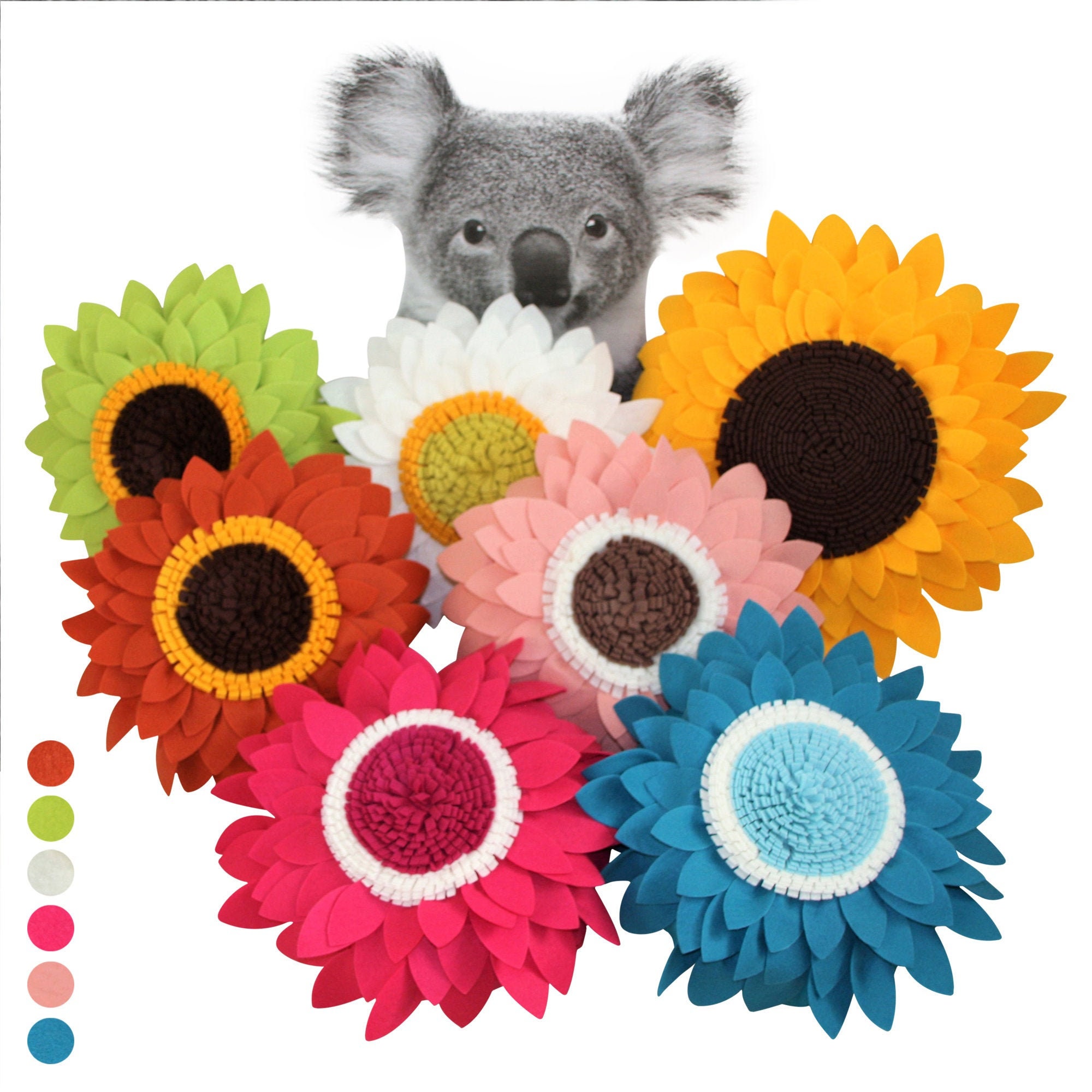 flower shaped throw pillows