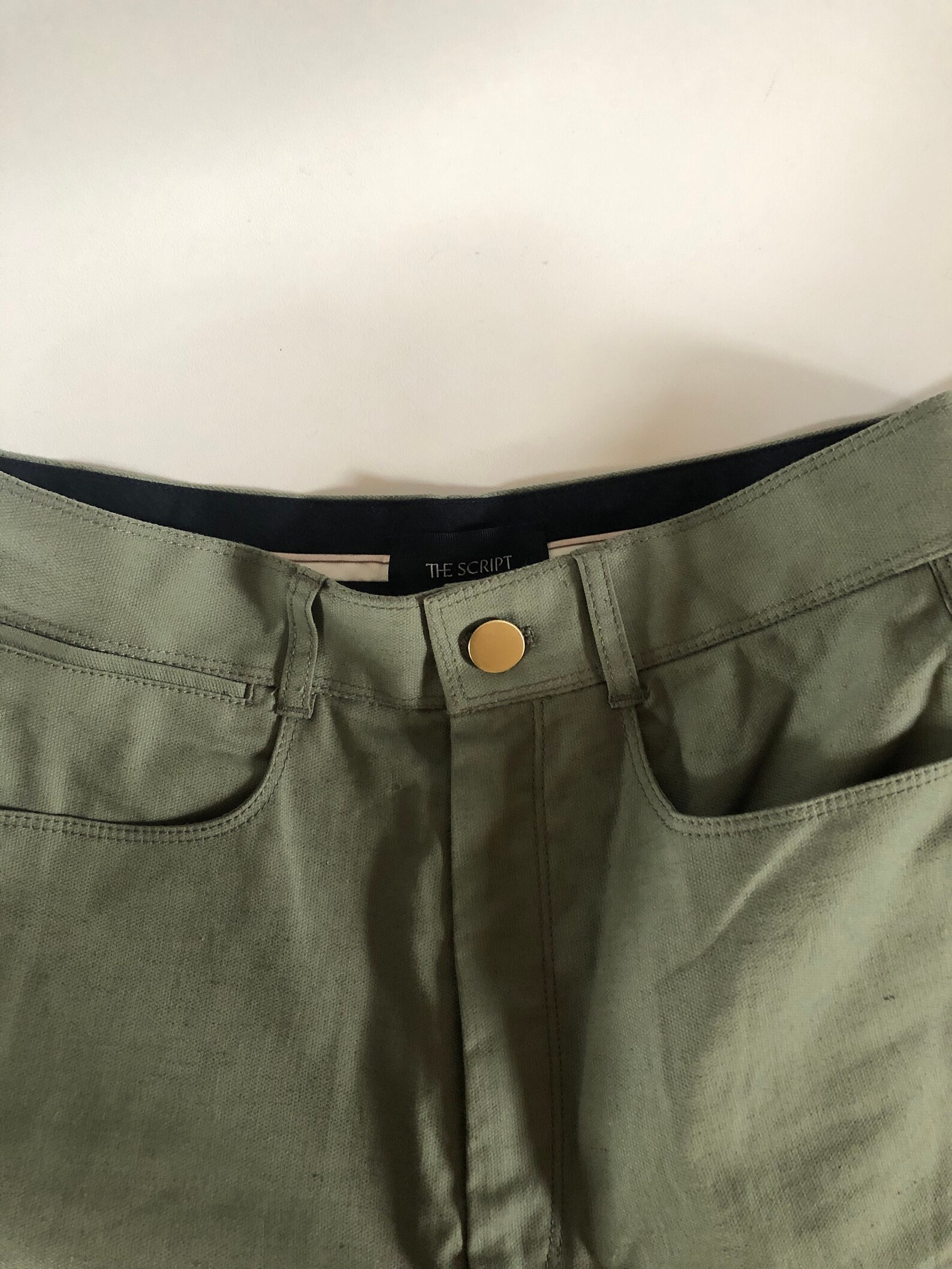 green carpenter trousers