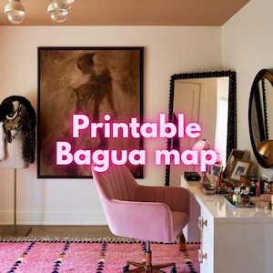 Mapa Bagua imprimible, descarga instantánea