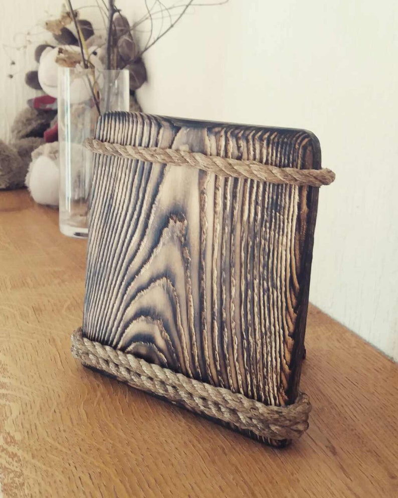 Burnt wood photo frame, Rustic wood frame, reclaimed wood frame, Vintage wood frame, Picture frames 