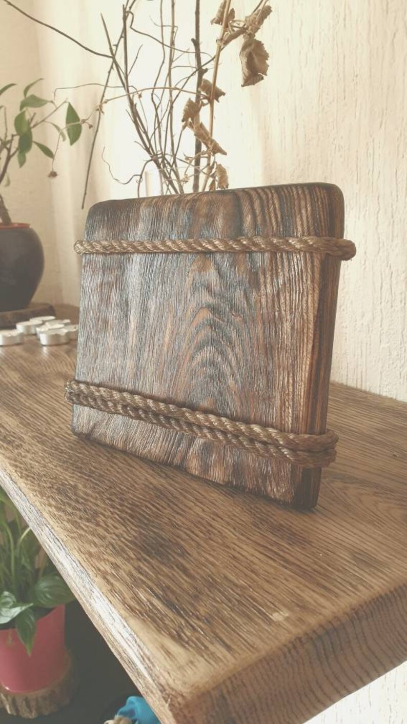 Burnt wood photo frame Rustic wood frame reclaimed wood Etsy