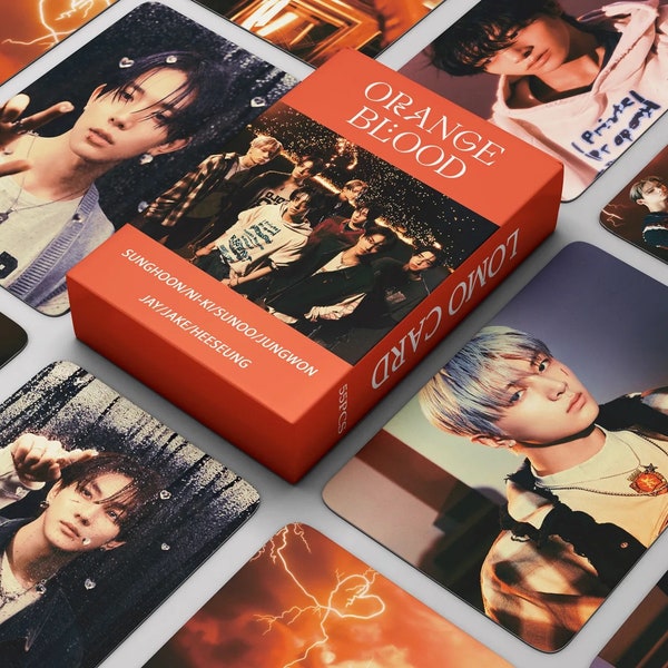 ENHYPEN Photocards 55 pieces | Kpop Photocards | Enhypen | Orange Blood