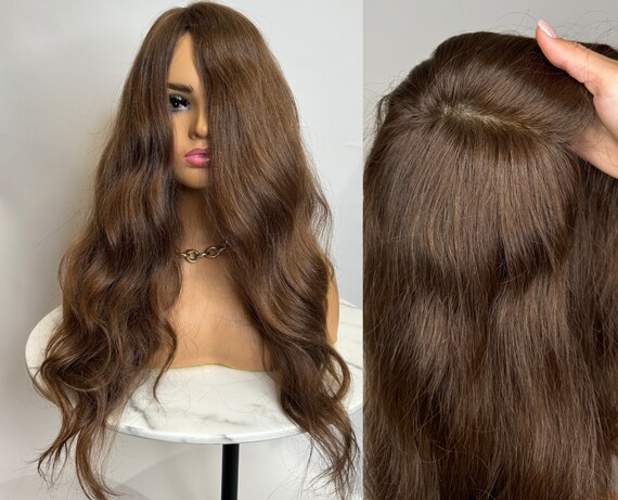 Human Hair Wigs Wigs for Woman Brown Wig Skin Top Wig Natural Hair Wig Full Lace Wig Custom Wig Long Wig Womens Wig Virgin Hair Wig Brown Etsy