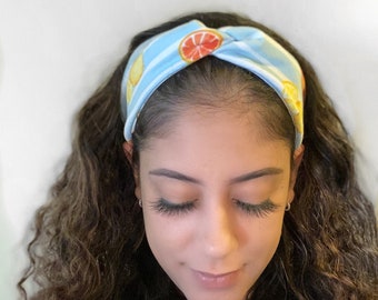Satin-lined Faux Turban Headband| Women's Satin Lined Hair Accessories| Summertime Headband| Baby Headbands