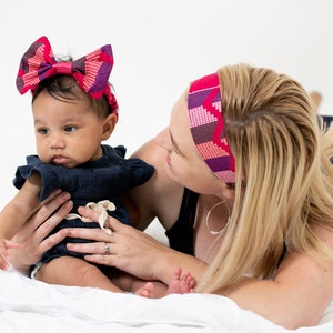 Satin-lined headbands|Mommy and Me| Baby Hair Accessories| African Print| Satin-lined women&#39;s headbands|Satin-lined girls headband