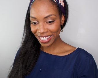 Turban Headband| Satin-lined Headband| Satin Lined Turban|Floral Headband|African Hair Accessories| Women Headbands|Baby Headbands