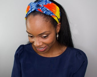 Turban Headband| Satin-lined Headband| Satin Lined Turban|Floral Headband|African Hair Accessories| Women Headbands|Baby Headbands