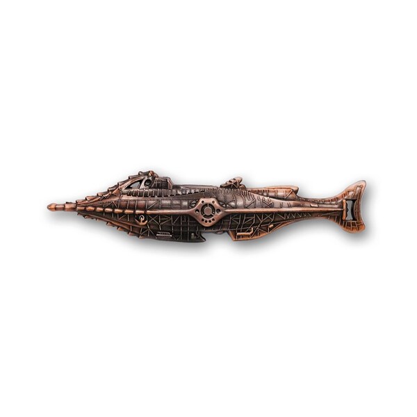 The Nautilus Antique Copper Edition - Pin de metal 3D