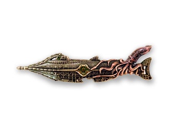 The Nautilus Squid Attack – 3D Metal Pin