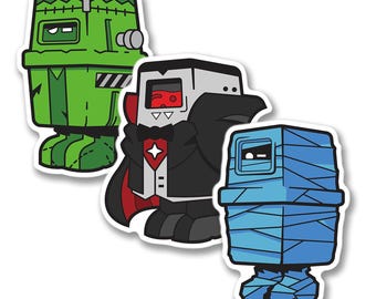 Monster Gonk Droid Sticker Set