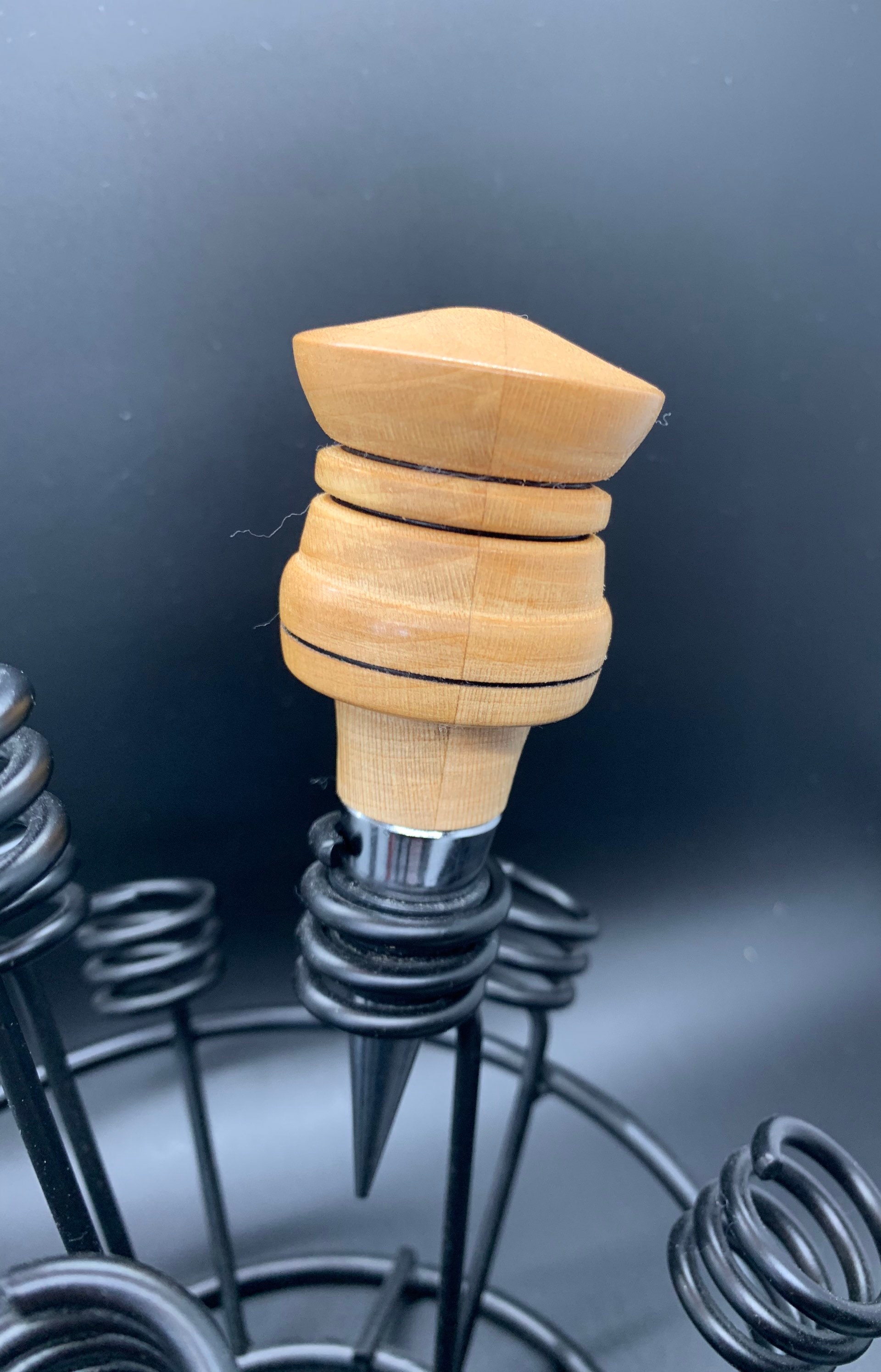 Handmade Maple Wine Bottle Topper Etsy UK