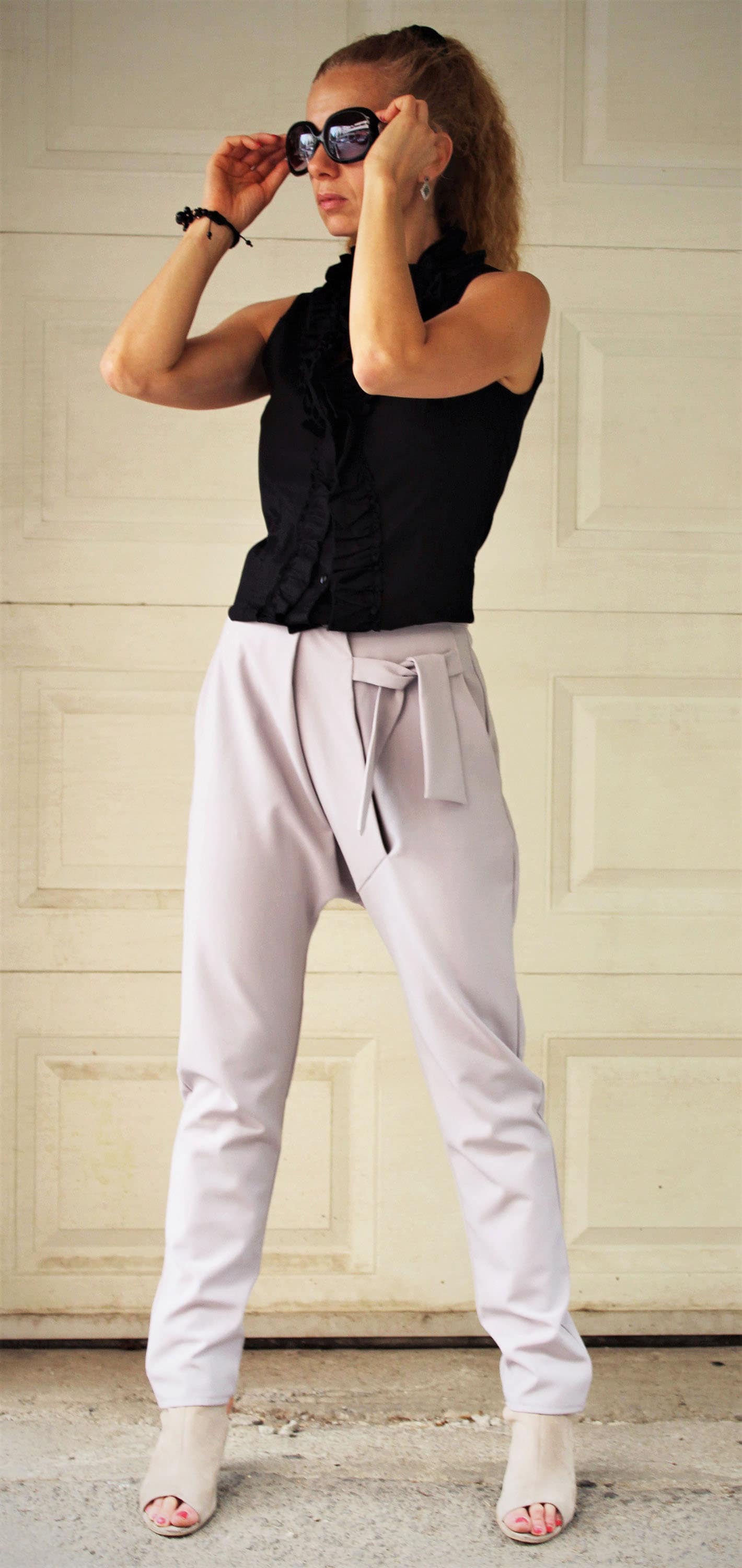 Office White Pants Elegant White 