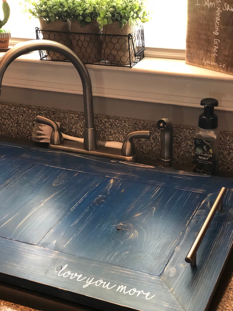 Wooden Sink Cover // Extra counter space in kitchen // Cover Etsy