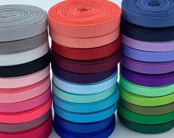 1/4" Solid Grosgrain Ribbon - 5 Yards