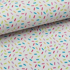 Vanilla Sprinkles, Faux Leather Sheet, Canvas Leather Sheet - DIY Crafts