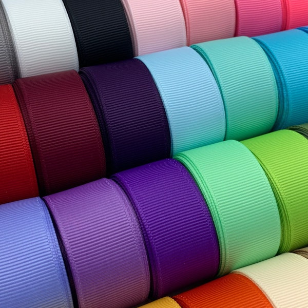 7/8" Solid Grosgrain Ribbon - 5 Yards