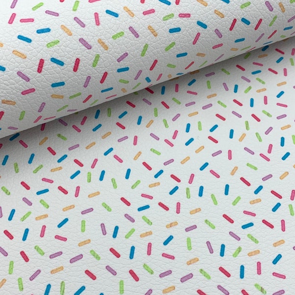 Vanilla Sprinkles, Faux Leather Sheet, Canvas Leather Sheet - DIY Crafts