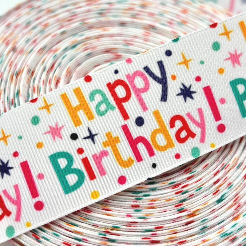 Happy Birthday Ribbon - Etsy