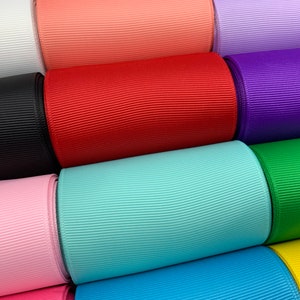 1 Yard - 3&quot; Solid Grosgrain Ribbon - You Choose Color