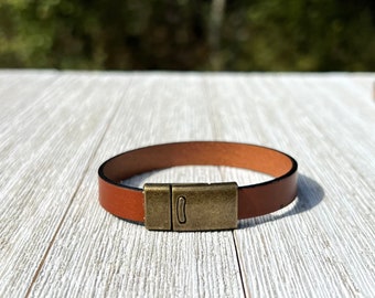 Leather Bracelet w/Magnetic Clasp