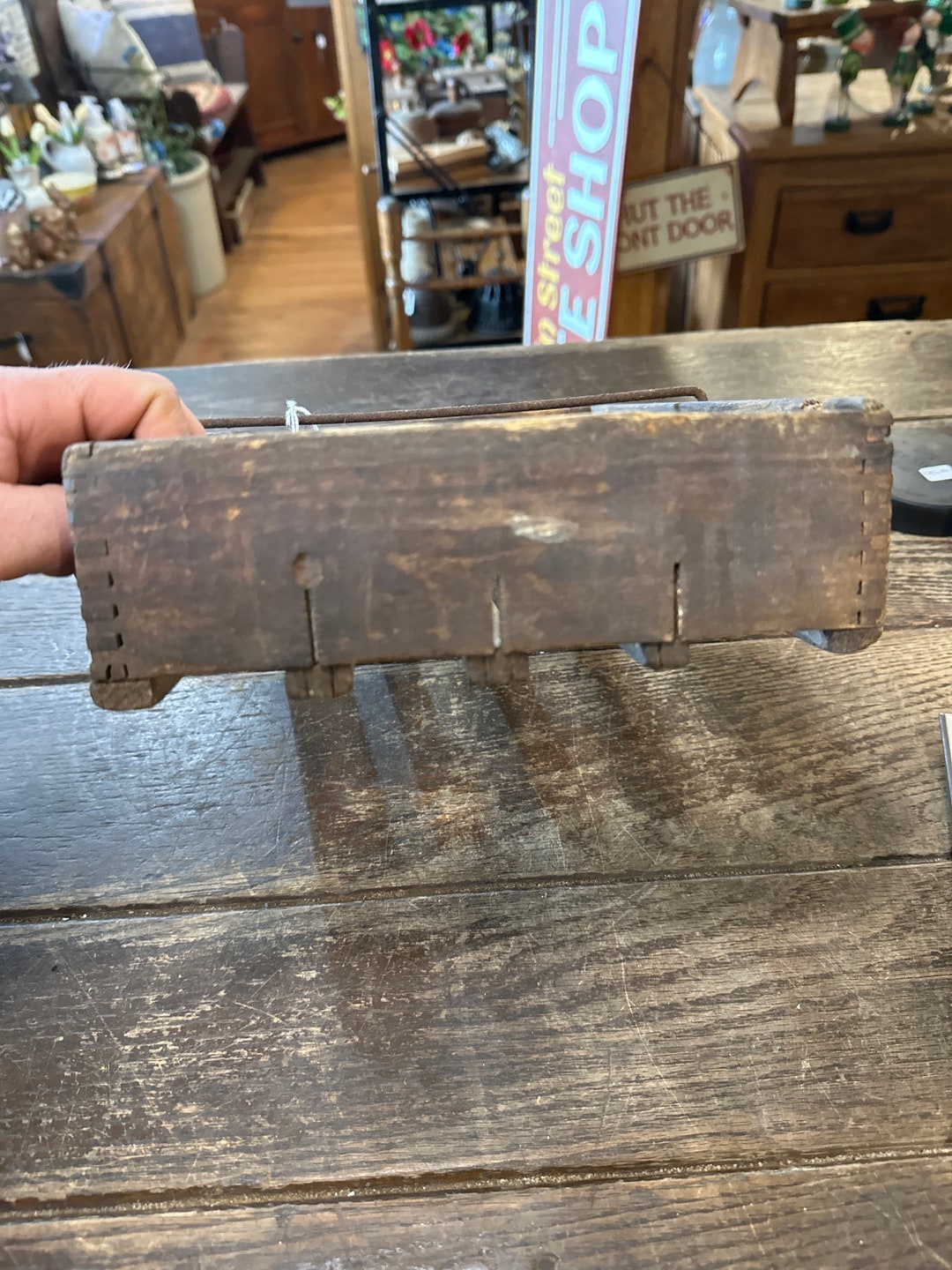 Antique Primitive Smaller Wooden Egg Crate Carrier. No Lid No Carton ...