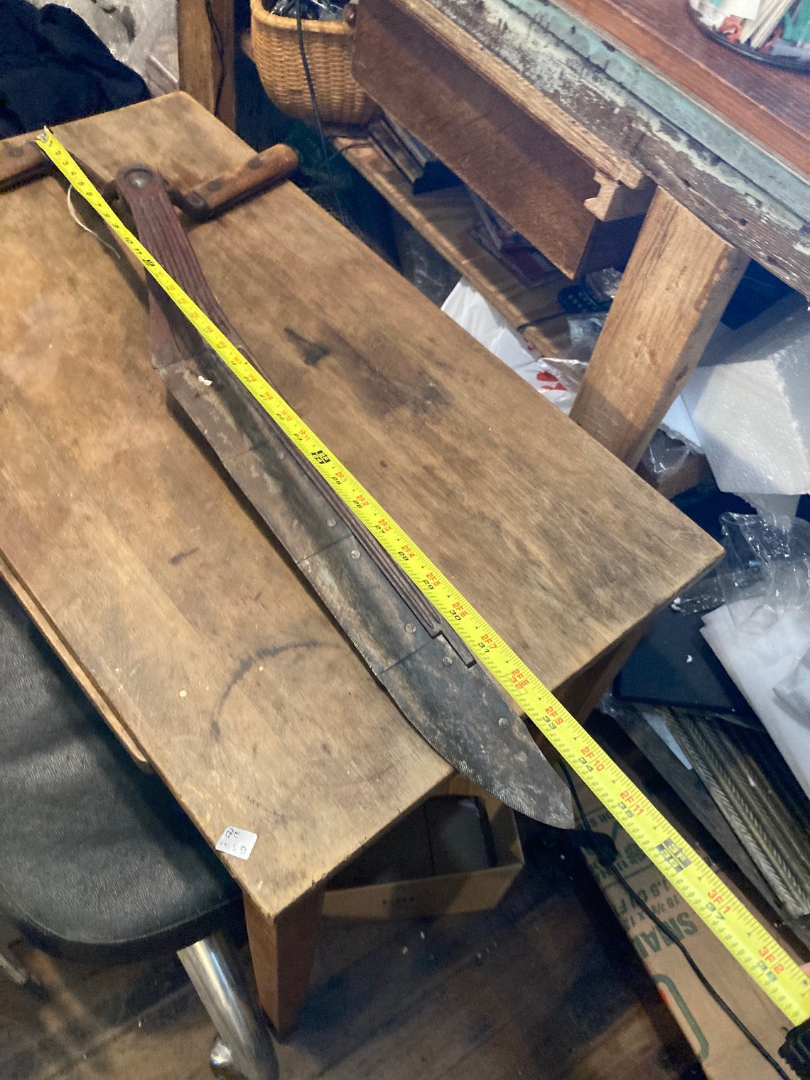 Antique primitive early farm corn stalk knife Etsy