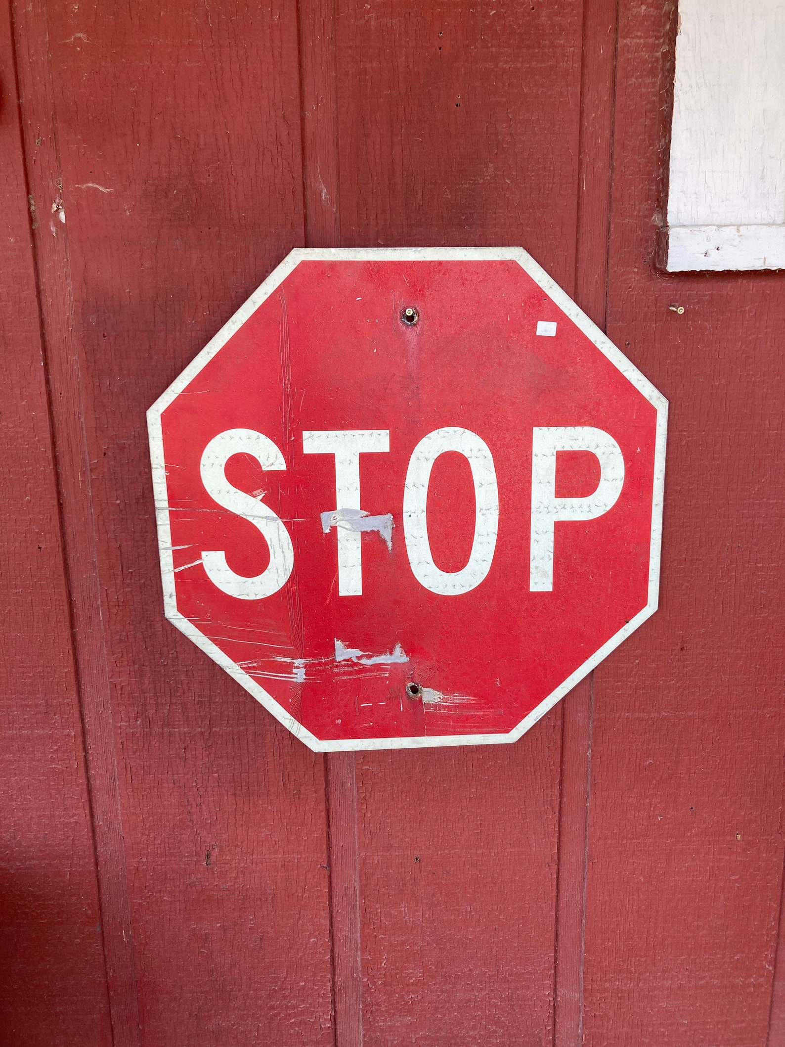 Vintage metal stop sign Etsy