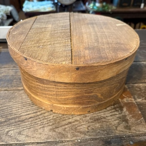 Antique wooden primitive wooden pantry box or cheese box