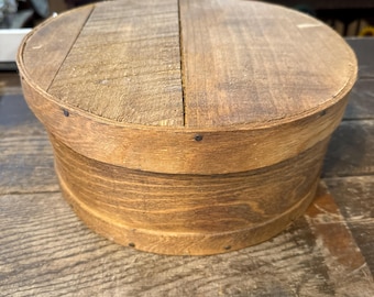 Antique wooden primitive wooden pantry box or cheese box