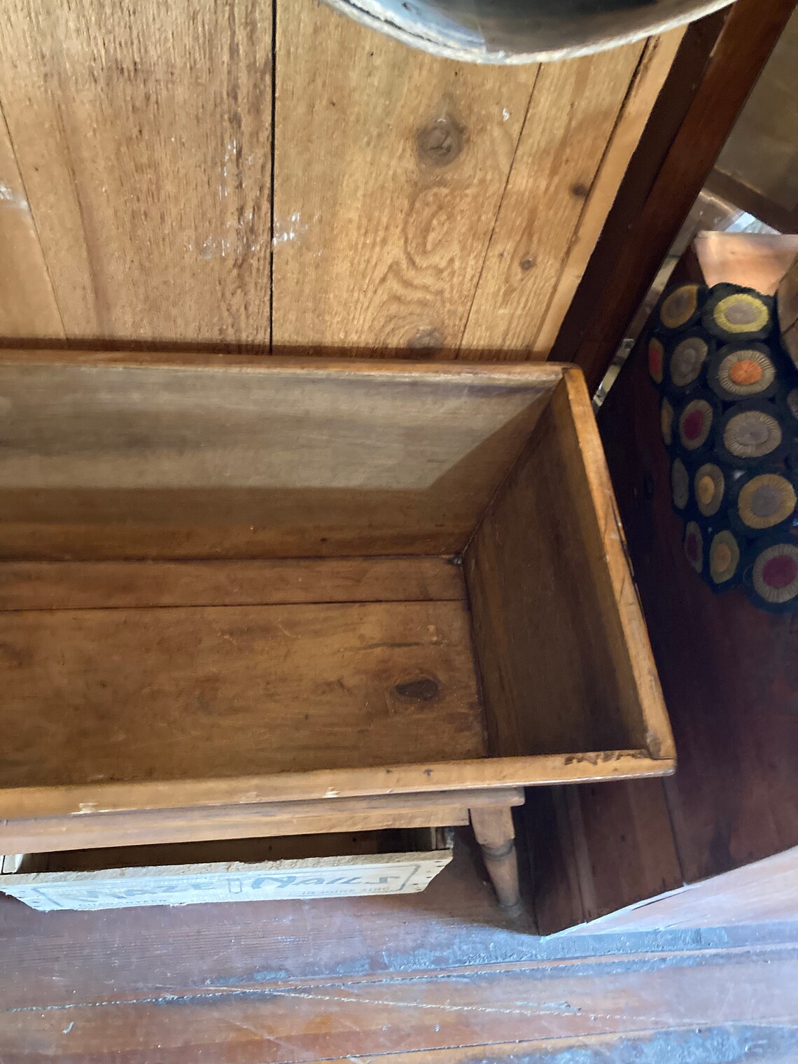 Antique early primitive dough box Etsy