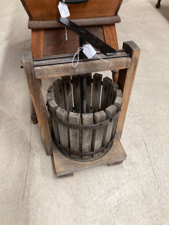 Antique Wooden Fruit Press Etsy