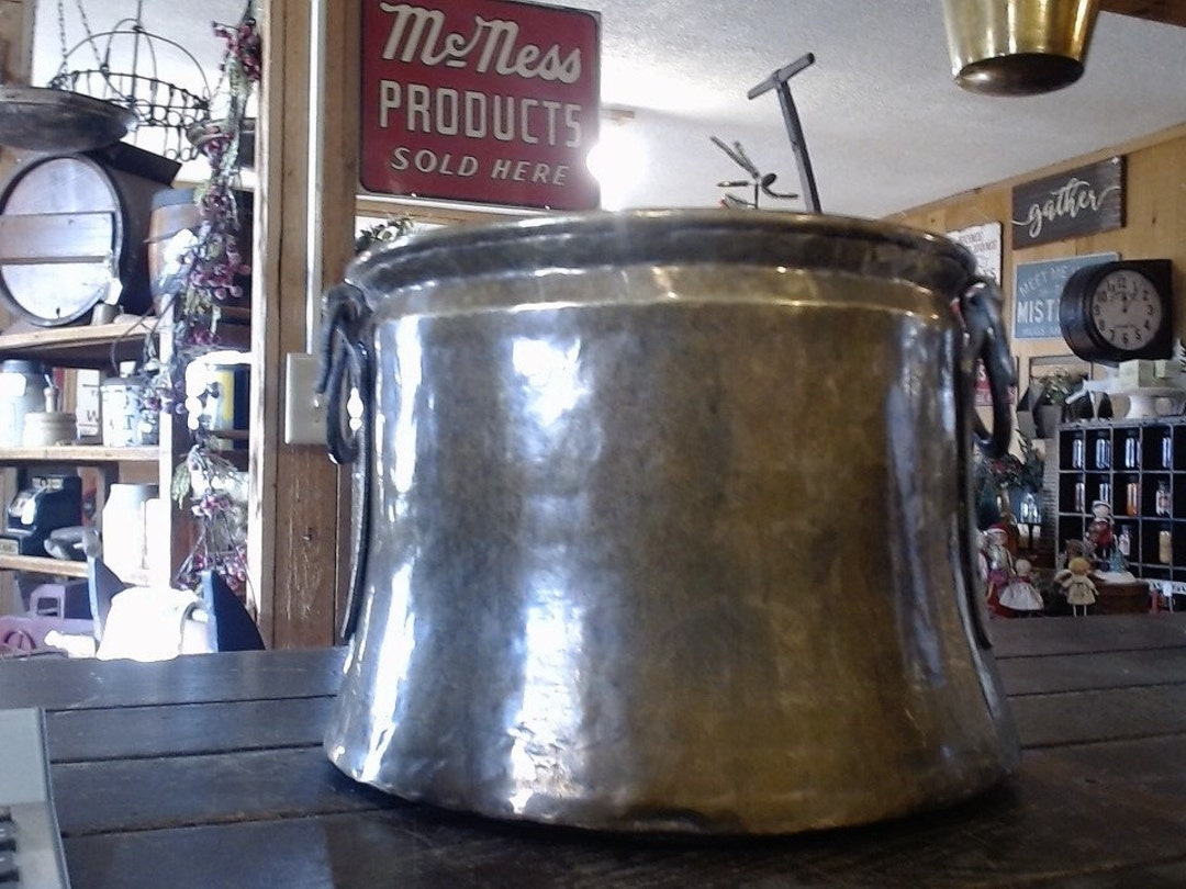 Antique Early Brass Milk Bucket. With Hammered Handles. Etsy
