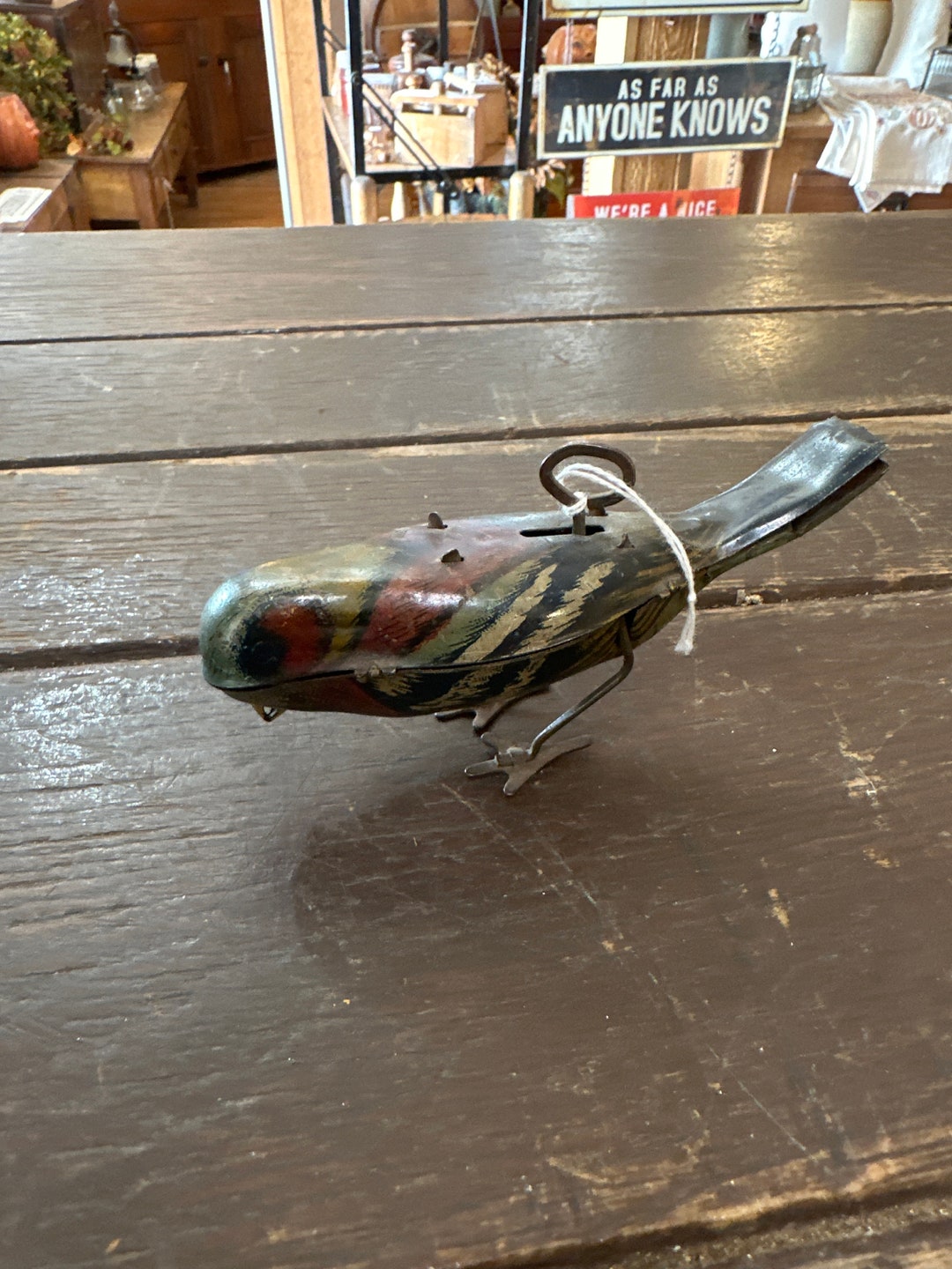 Antique 1920s Wind up Bird Toy Etsy