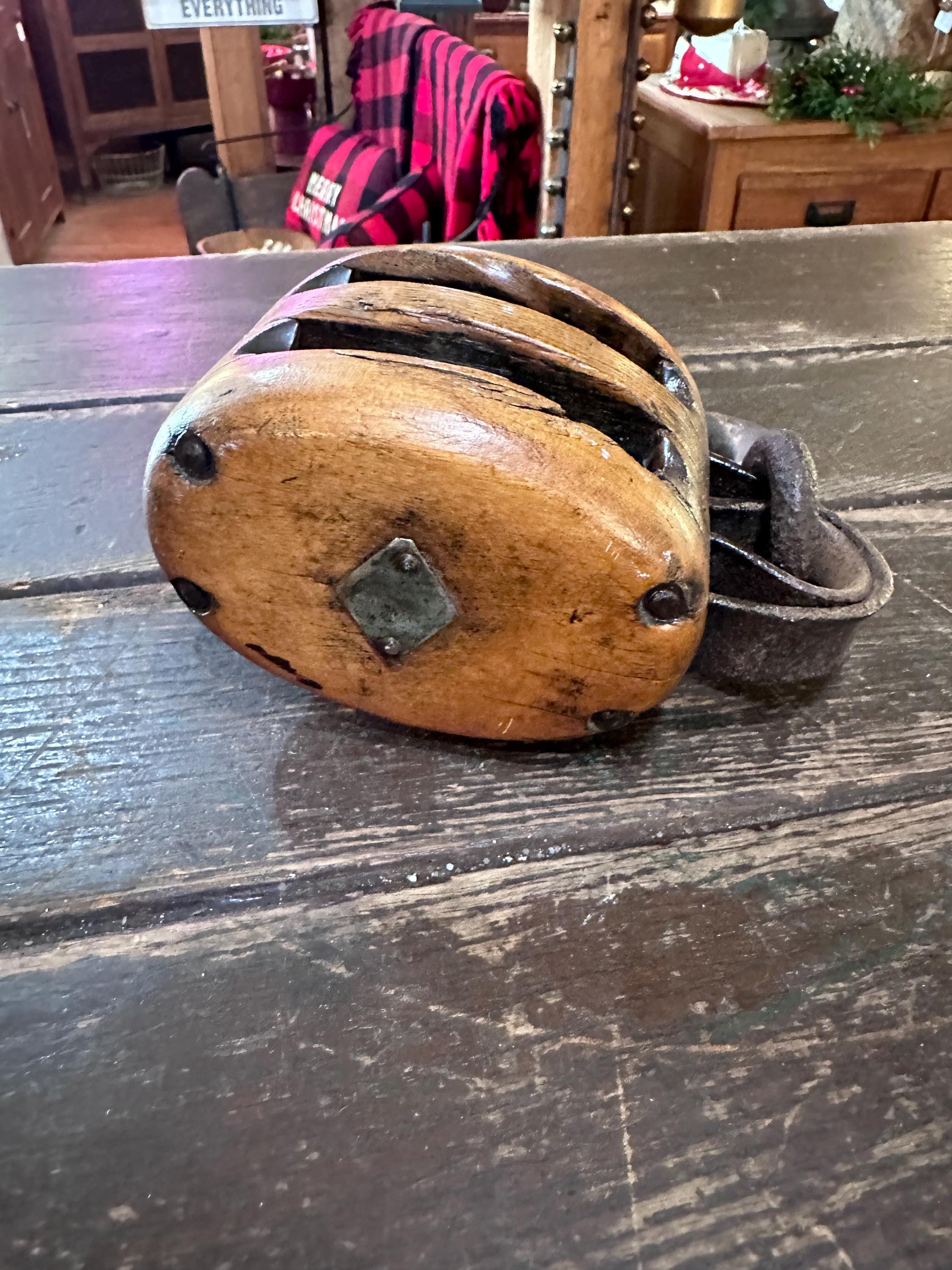 アンティークの木製滑車 - Etsy 日本