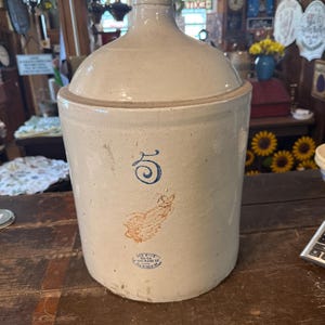 Antique 5 gallon redwing jug