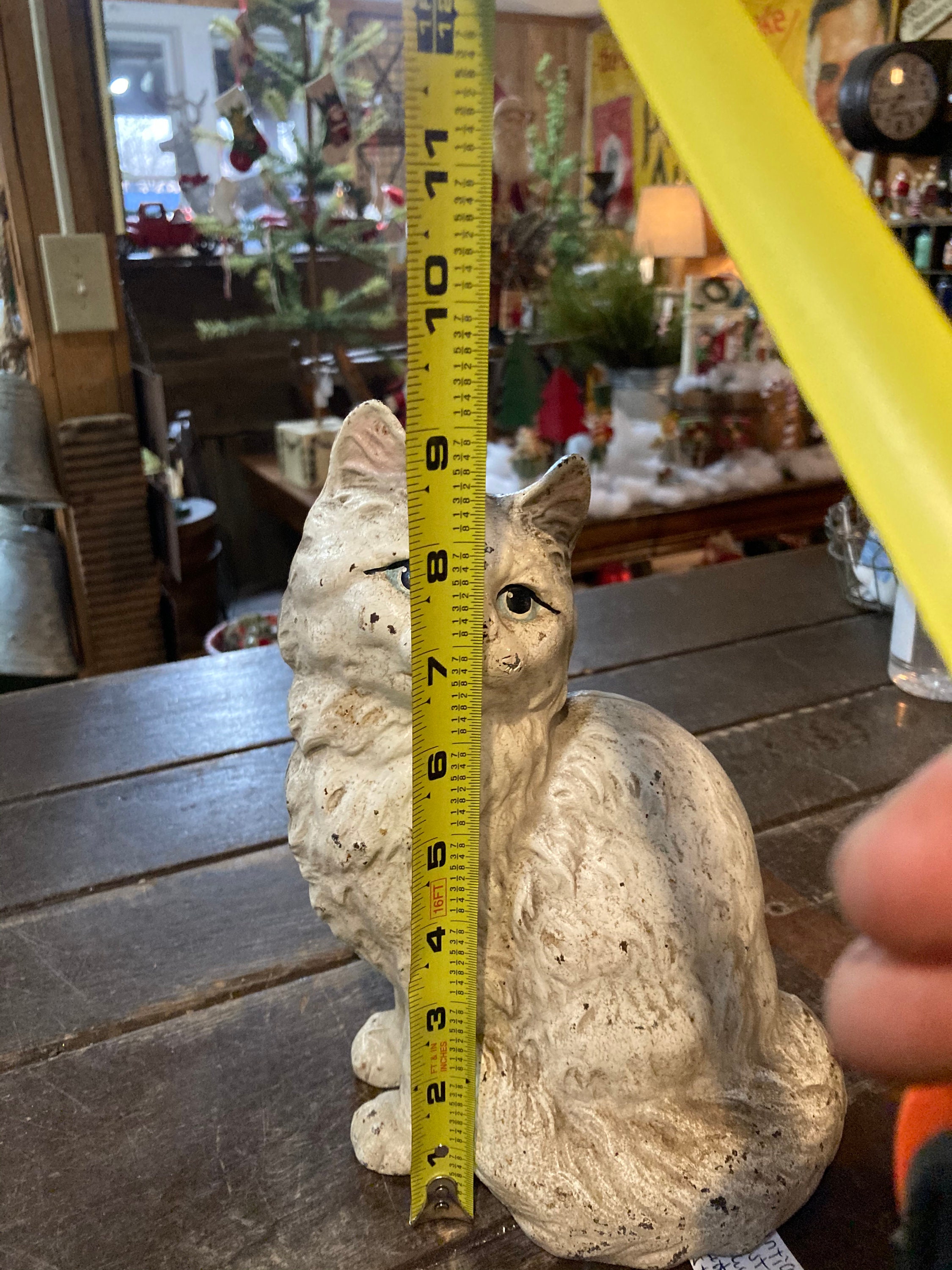 Antique Hubly Cast iron cat door stop. Etsy