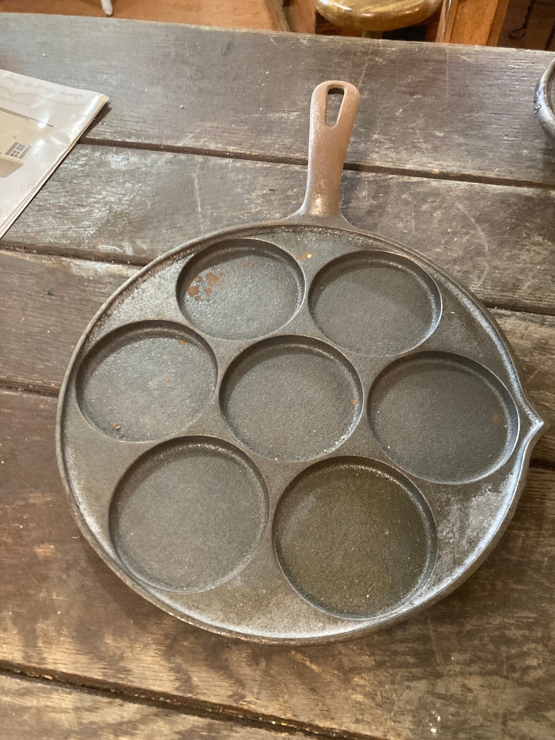 Vintage cast iron corn bread pan Etsy