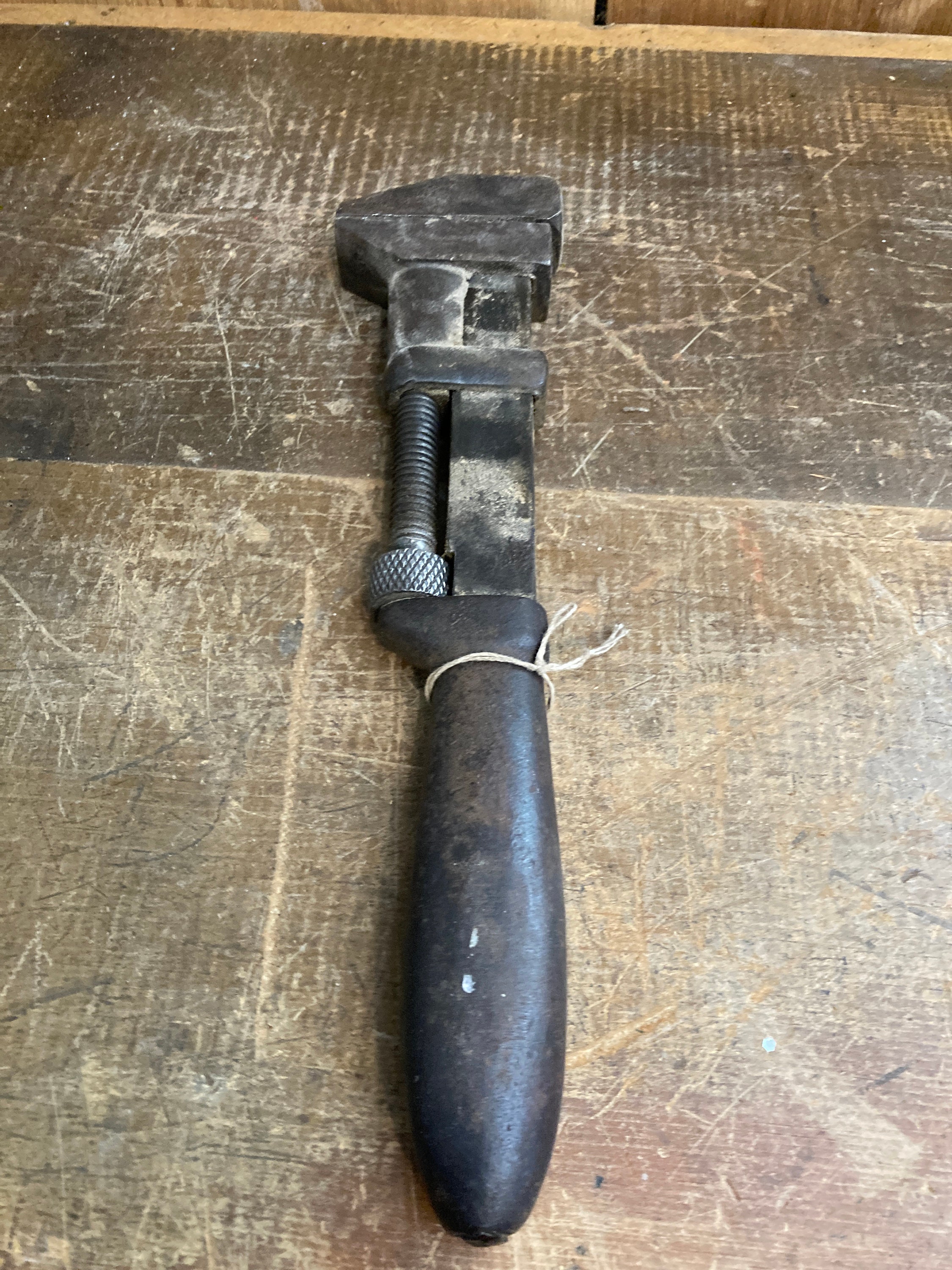 Antique wooden handle monkey wrench Etsy