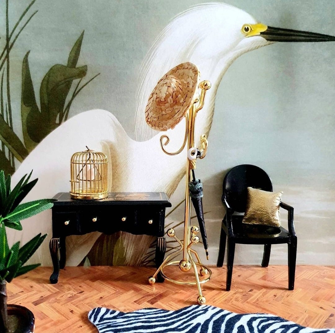 Miniature Black Ghost Chair for a Dollshouse. Etsy