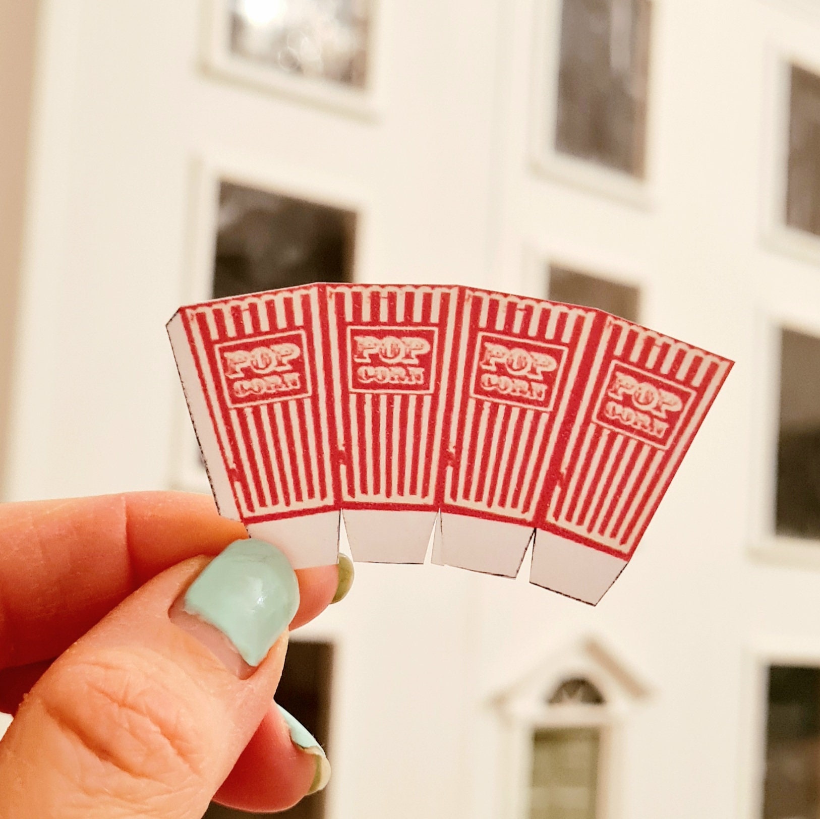 Digital Download File to Make Dollhouse Popcorn Holder. - Etsy