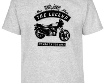 Honda cbx 1000 moto t shirt negro Oldtimer Youngtimer,