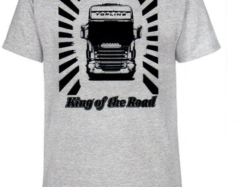 Scania, King of the Road, T-shirt, truck, trucker, truck