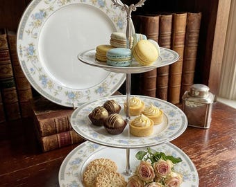 685, Three tier vintage cake stand, Barclays China